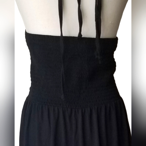 NWOT Old Navy Women Plus Backless Beaded Halterneck Beachy Summer Maxi Dress 2X - Picture 4 of 4